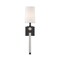 Z-Lite Mia 1 Light Wall Sconce, Matte Black & White 805-1S-MB - alternate 4
